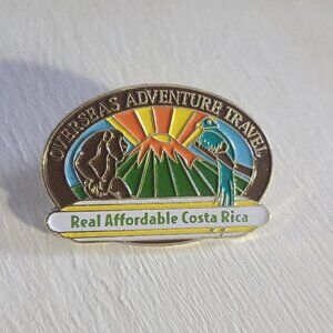 Costa Rica Overseas Adventure Travel Vintage Lapel Pin